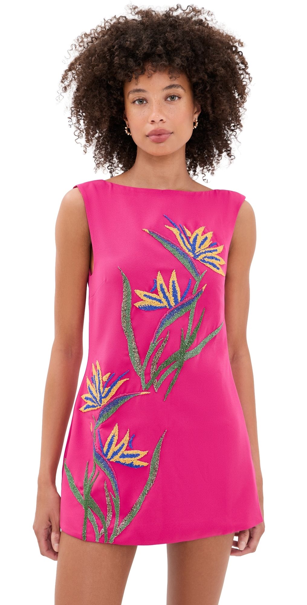 Yellow the Label Bird of Paradise Dress Fuchsia M