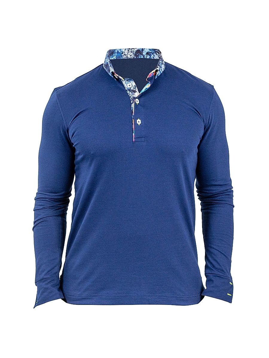 Men's Polo Shirt - Blue - Size XL