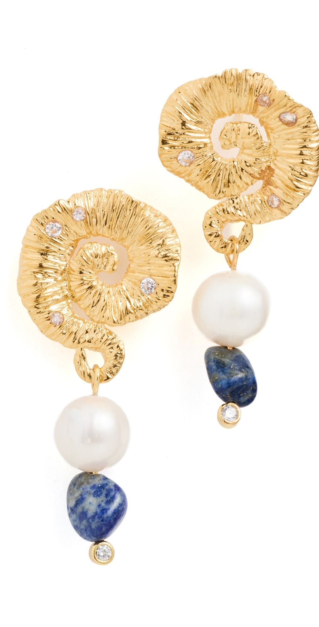 Anni Lu Jetset Gems Earrings Gold One Size