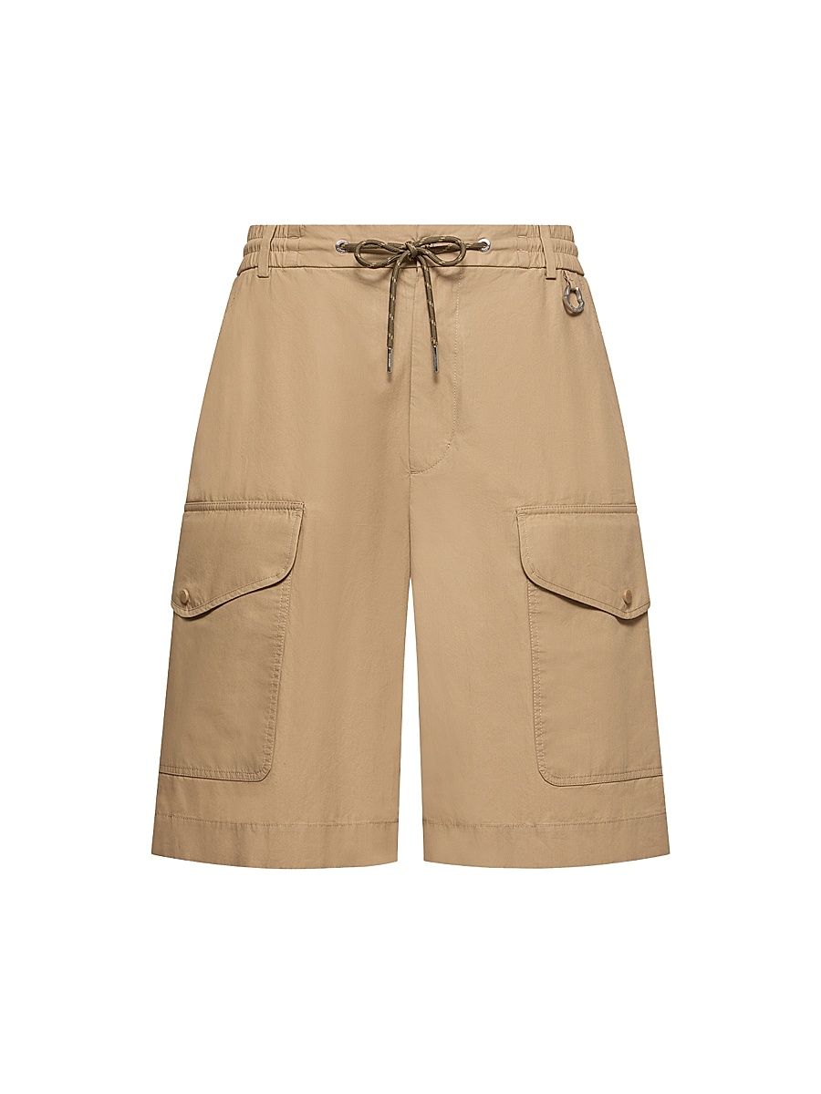 Men's Shorts in Cotton Poplin - Beige - Size XL