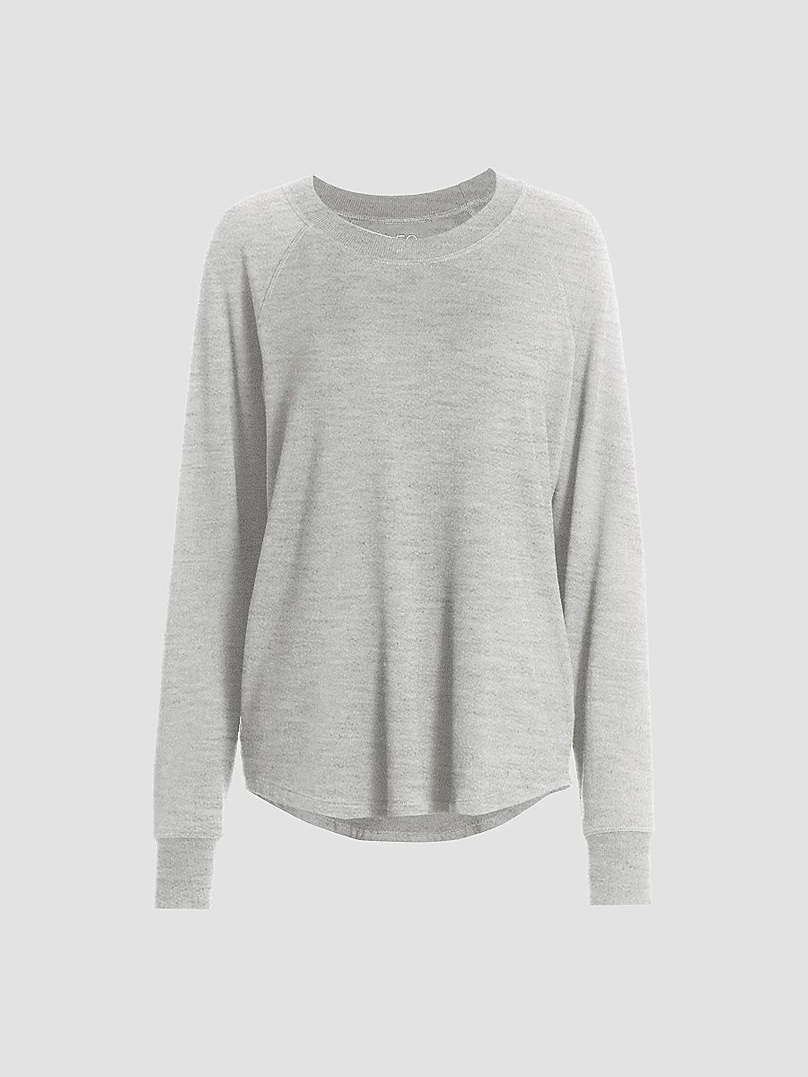 Splits59 Women's Warm Up Fleece Sweatshirt - Heather Grey - Size XS