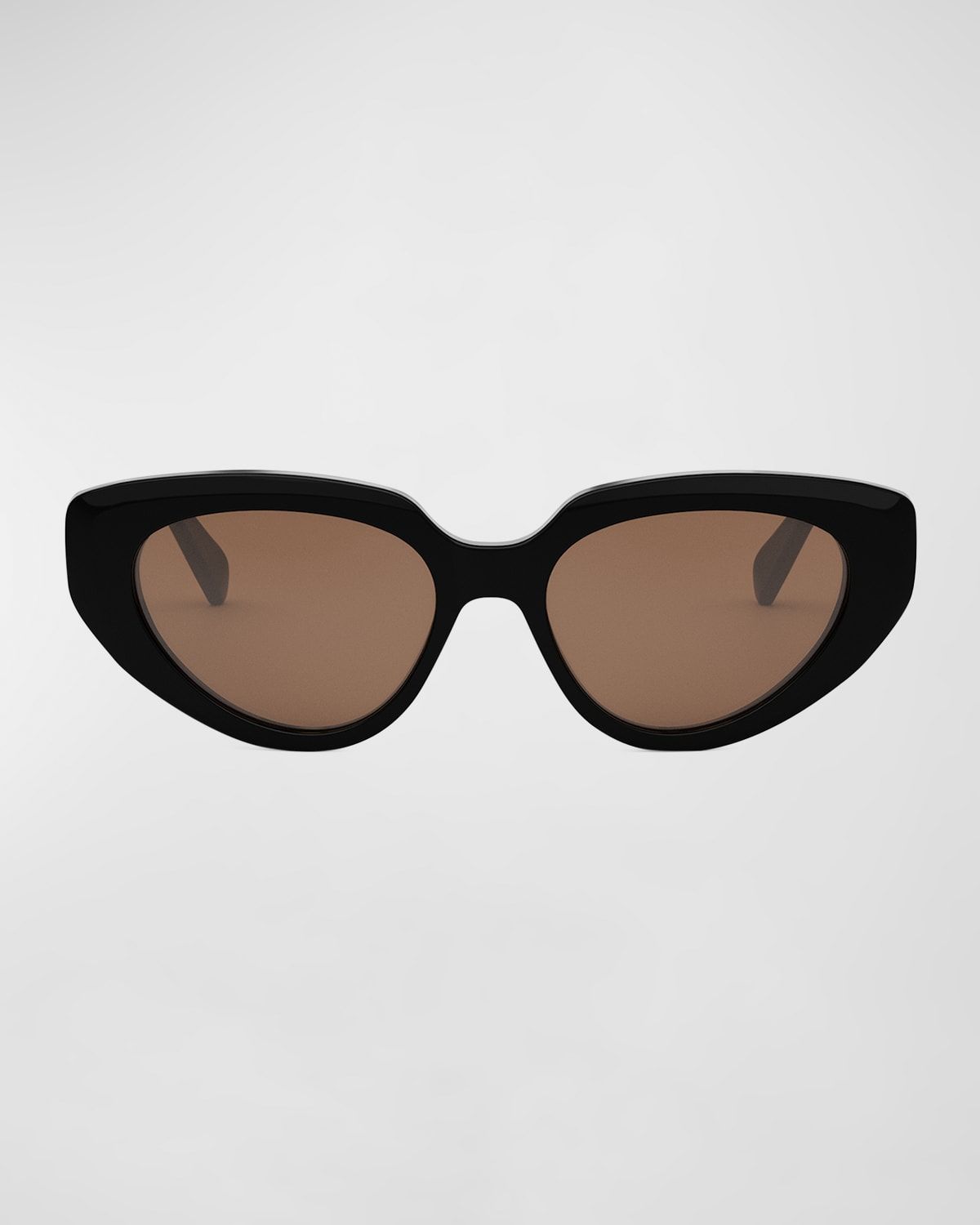 Bold 3 Dots Acetate Cat-Eye Sunglasses