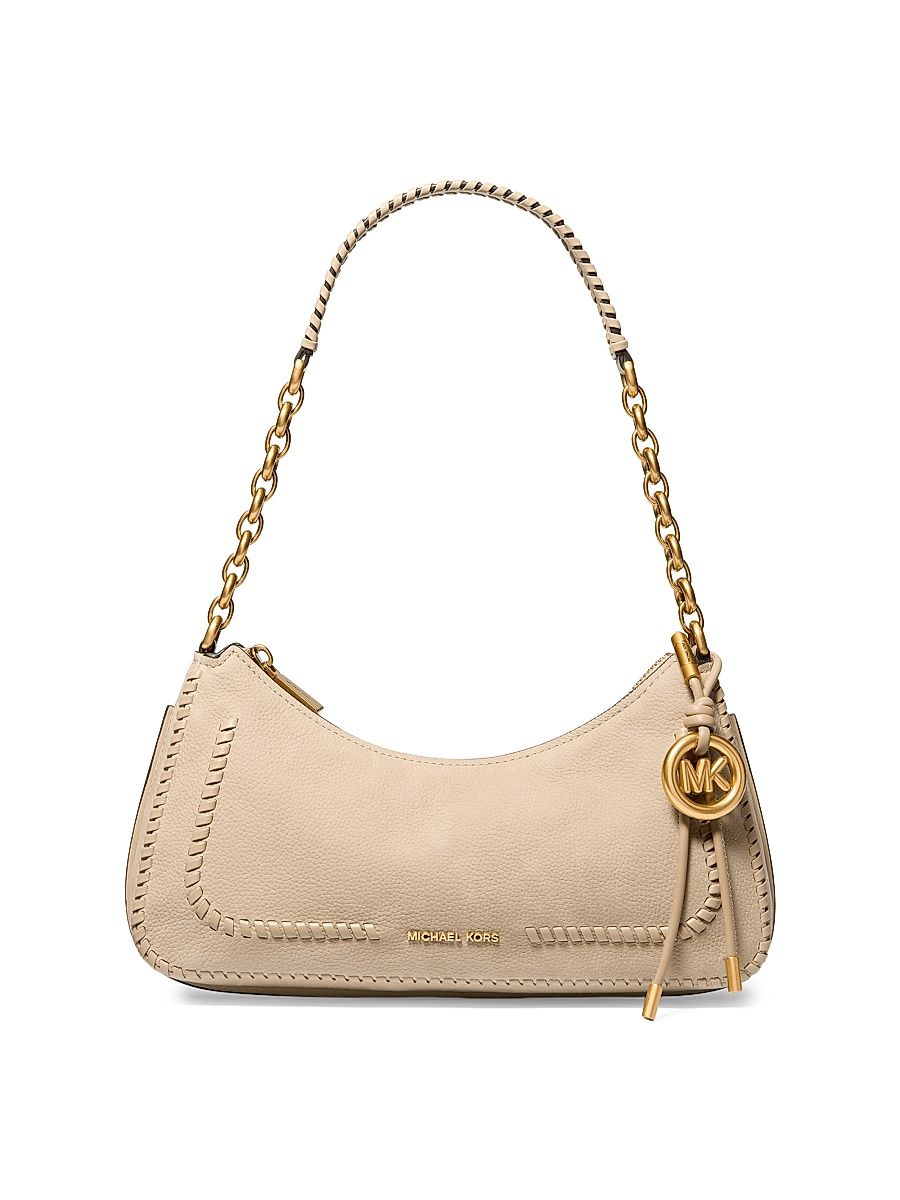 Women's Nolita Medium Leather Pouchette Shoulder Bag - Khaki
