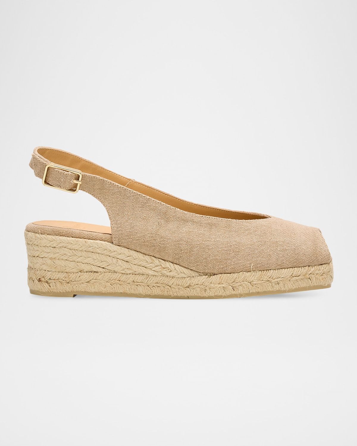 50mm Dosalia Canvas Espadrille Wedge Sandals