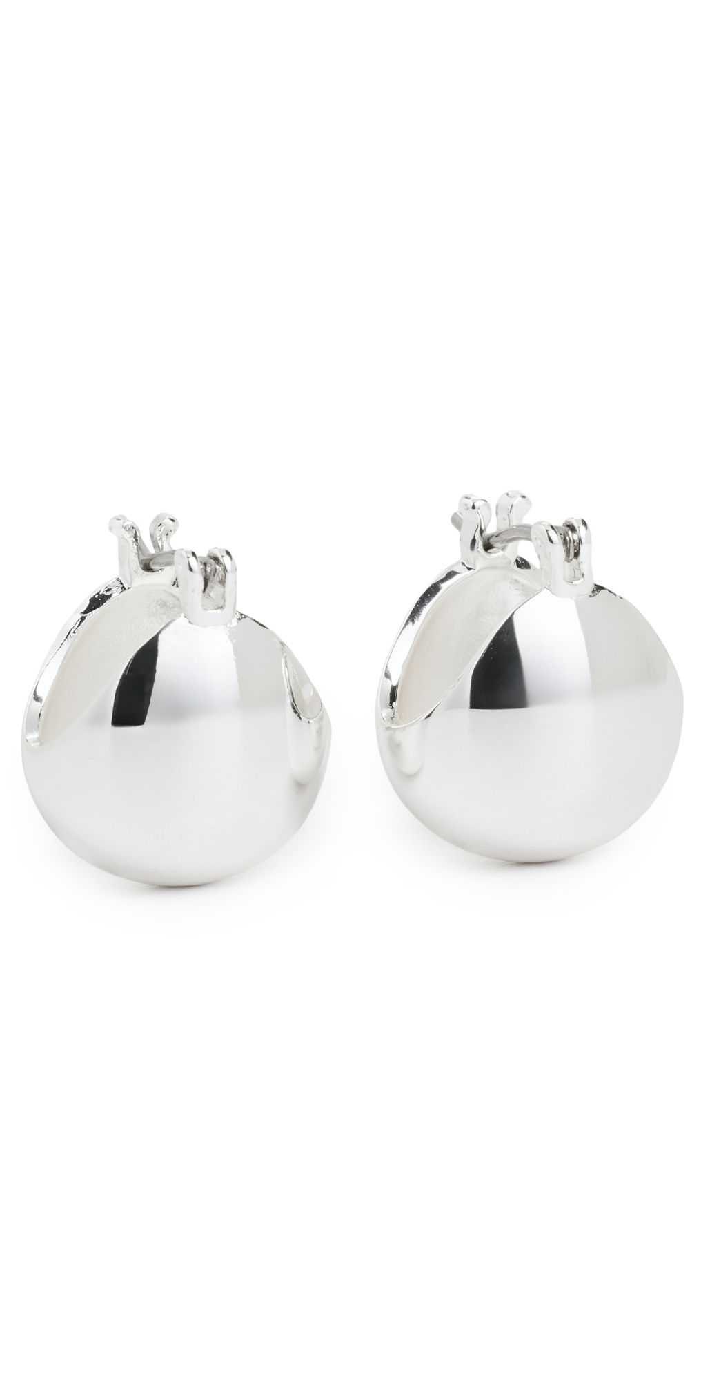 Rachel Comey Baby Keel Hoops Silver One Size