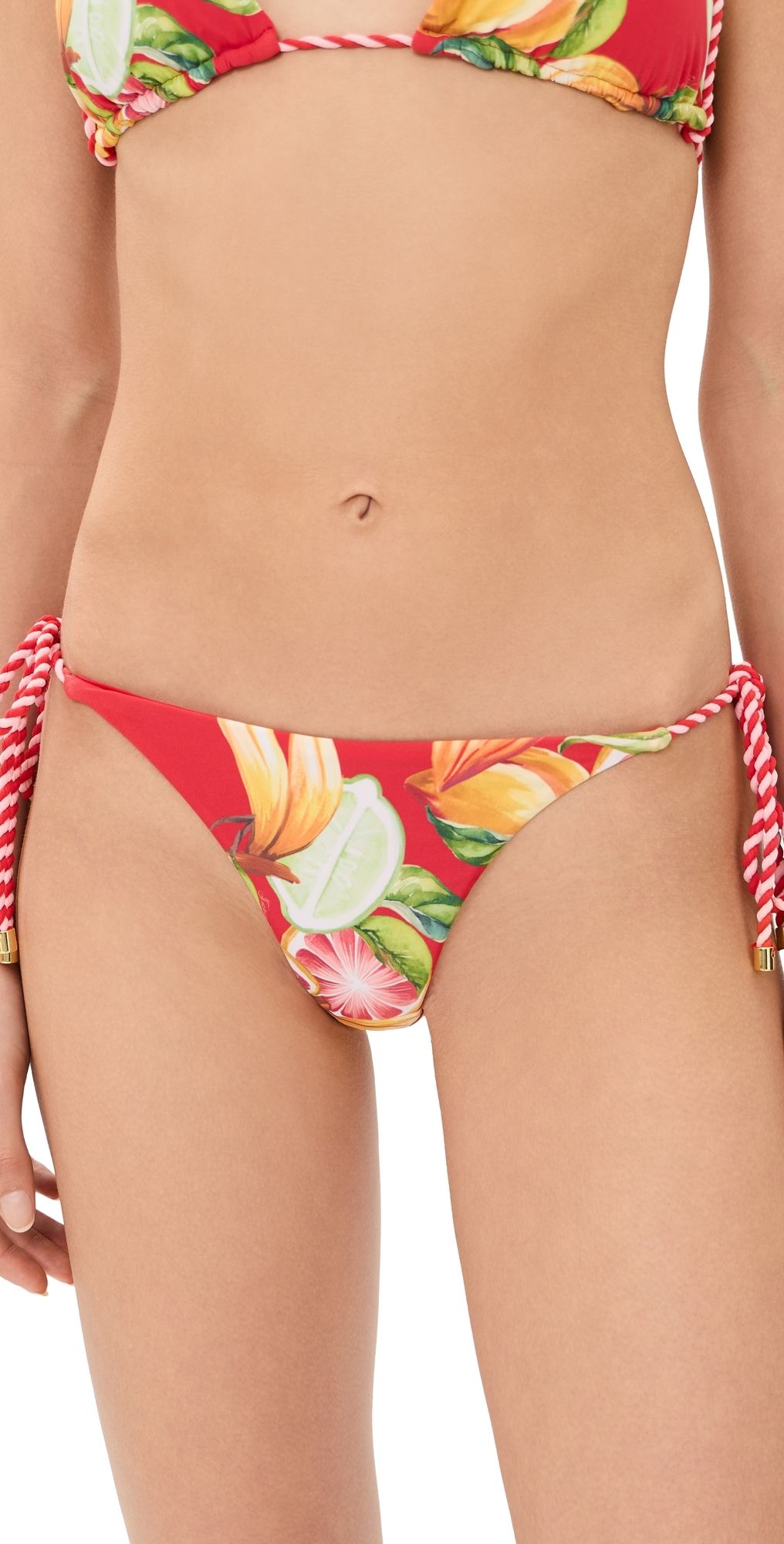FARM Rio Bikini Bottoms with Rope Fruit Garden M