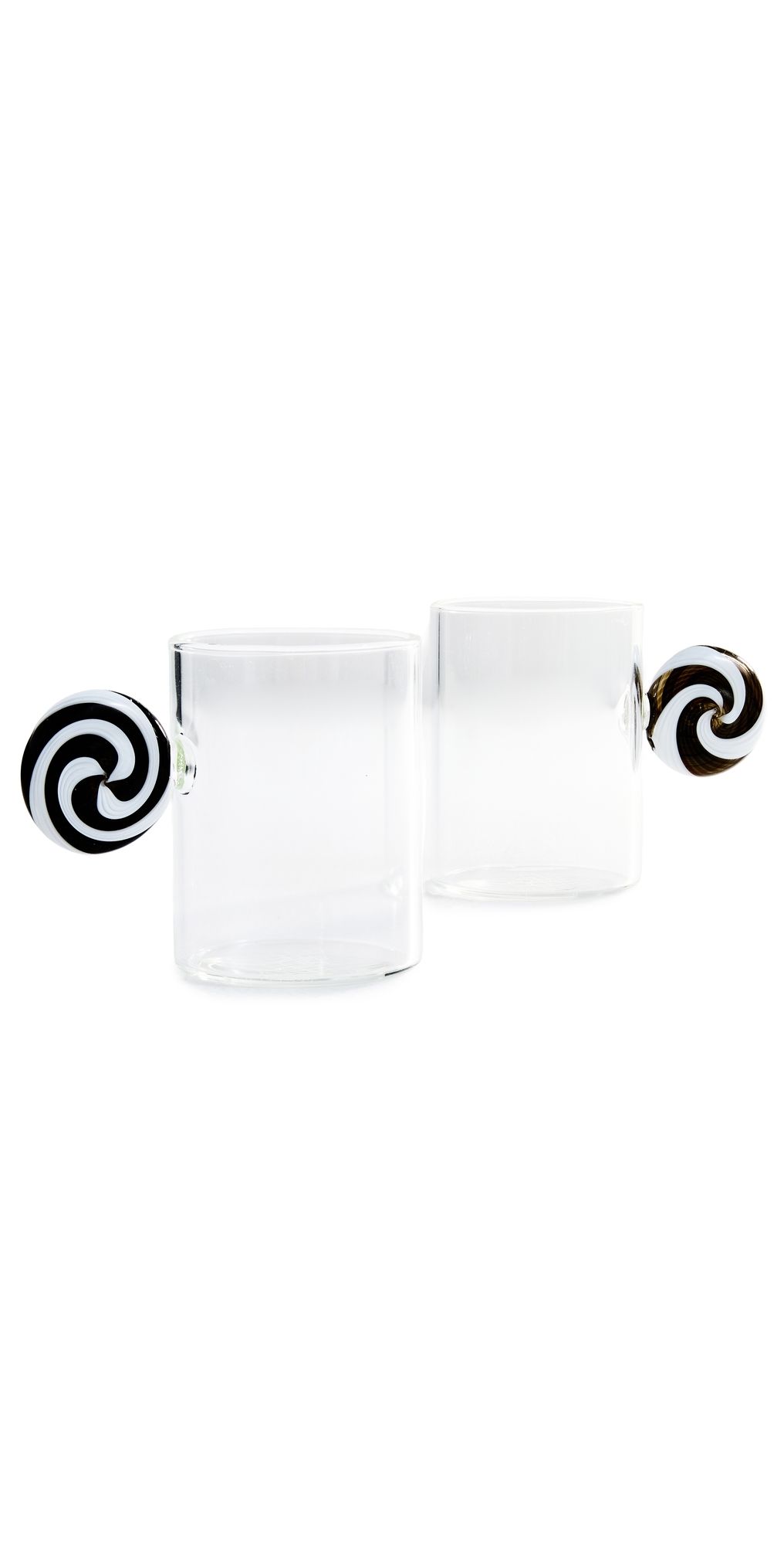 FAZEEK Swirl Espresso Cups Set of 2 Black/White One Size