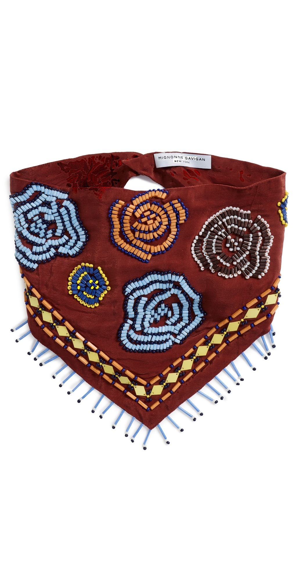 Mignonne Gavigan Amalia Scarf Necklace Brown Multi One Size