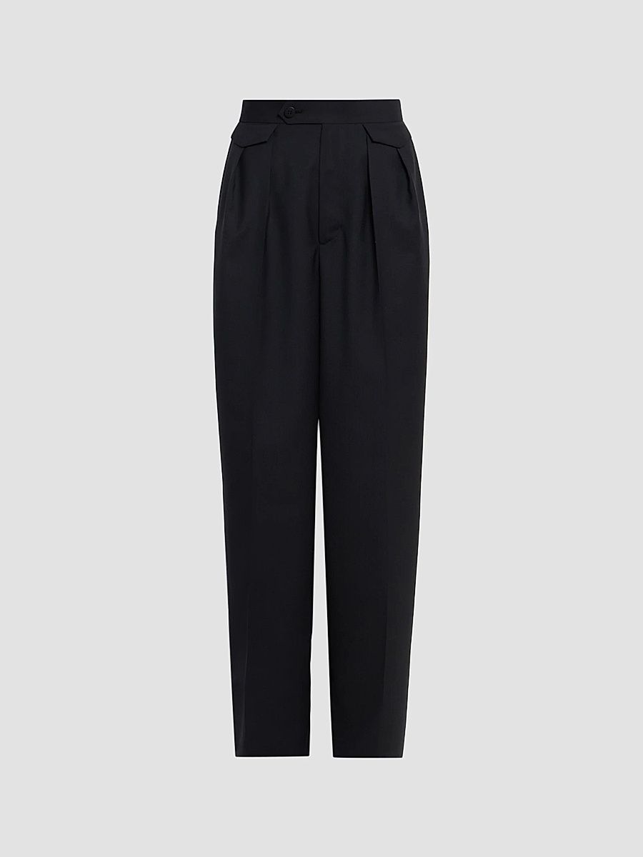 Women's Honest Ensemble Wool-Blend Pants - Black - Size Medium