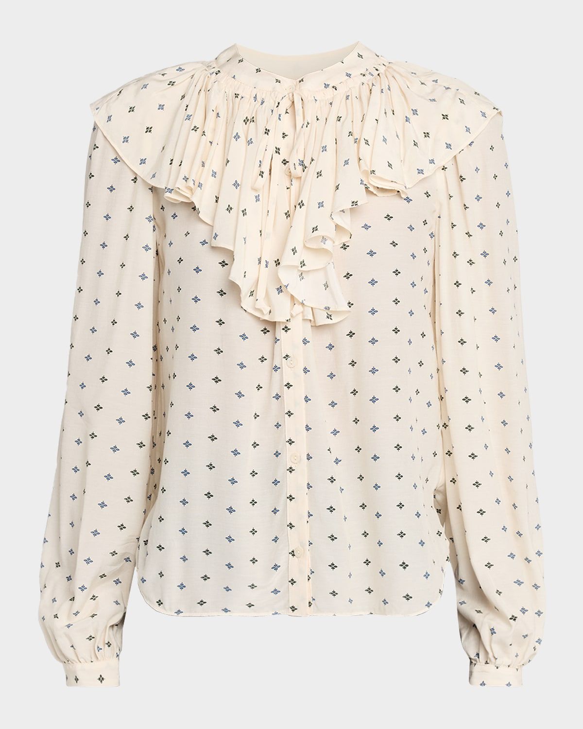 Gomez Long-Sleeve Ruffle Blouse