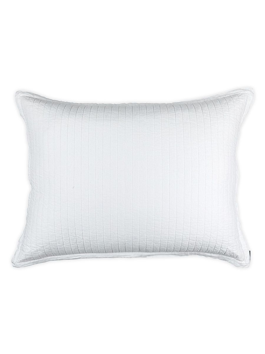 Tessa Quilted Pillowcase & Insert - White - Size European