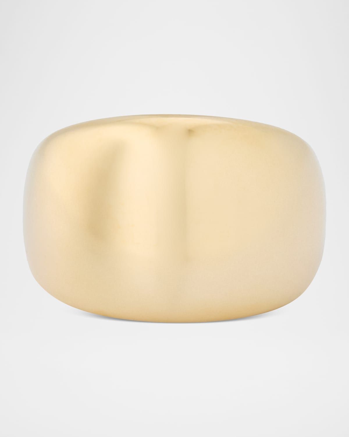 14K Yellow Gold Curved Bubble Ring