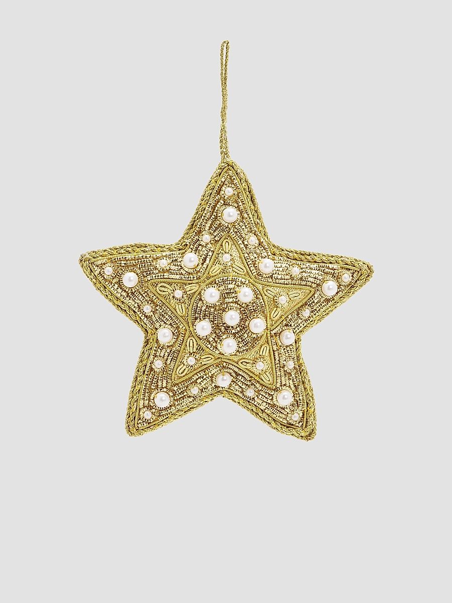 Holiday 2018 Faux Pearl Star Ornament