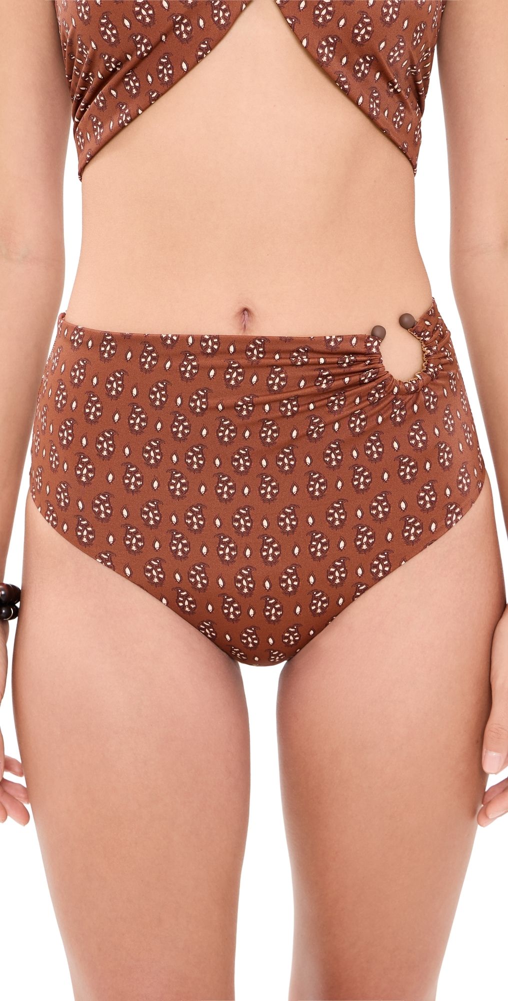Johanna Ortiz Taita Bikini Bottoms Brown XS