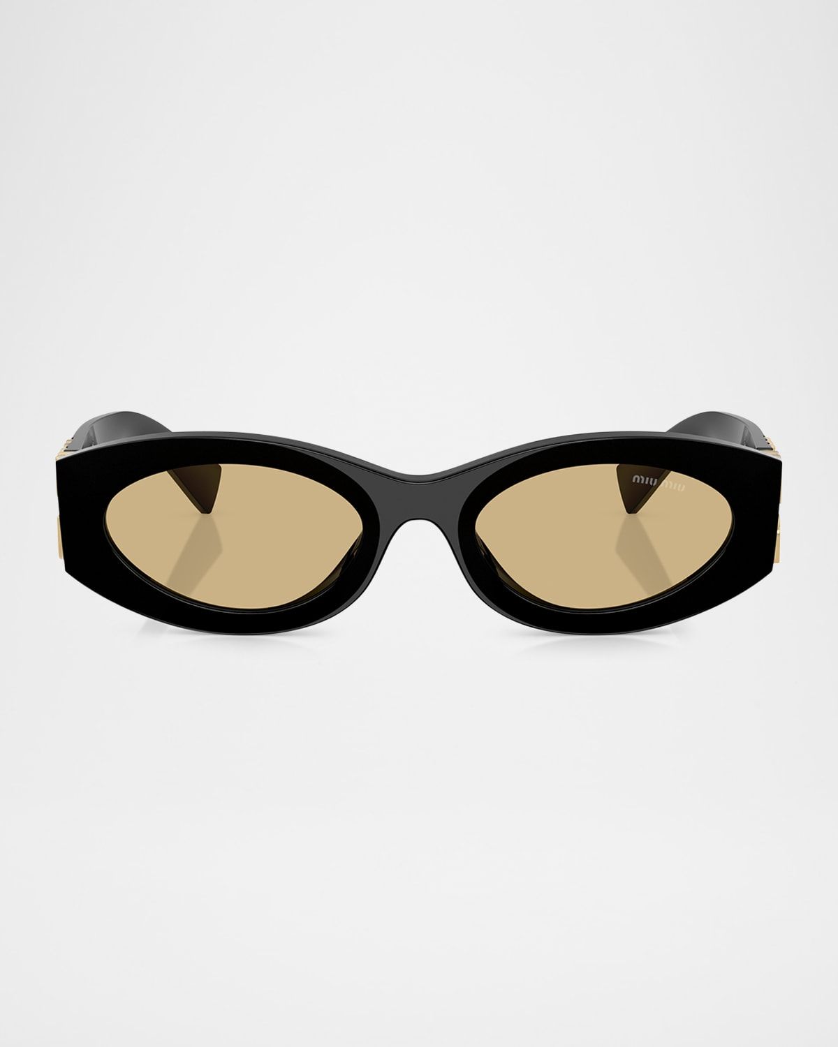 MU 11WS Acetate Oval Sunglasses