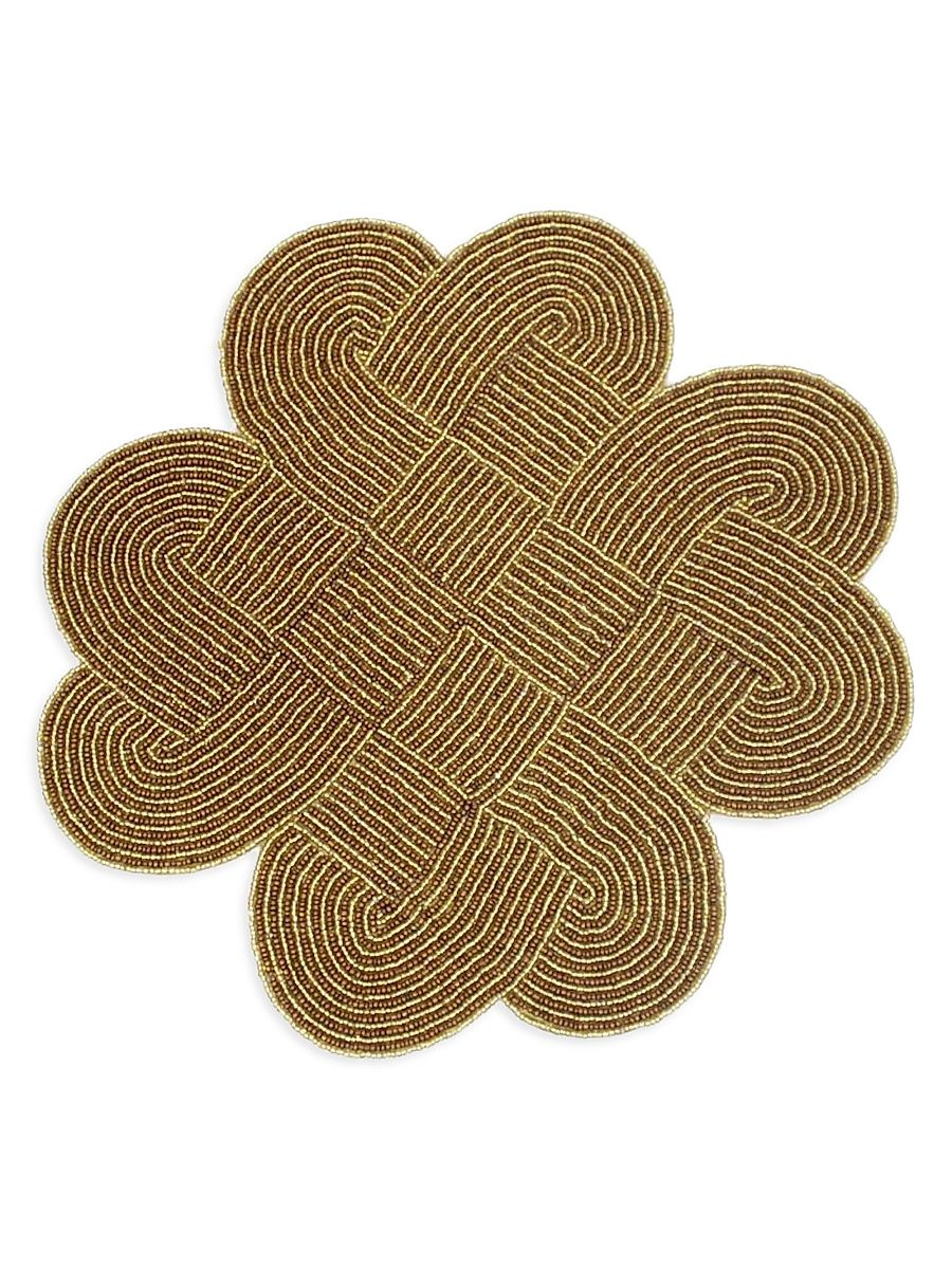 Knot Placemats Set of 2 - Gold