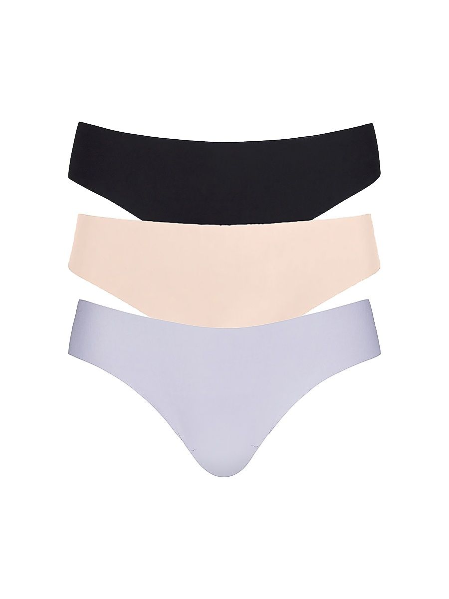 Women's Butter 3-Pack Mid-Rise Thongs - Size XL