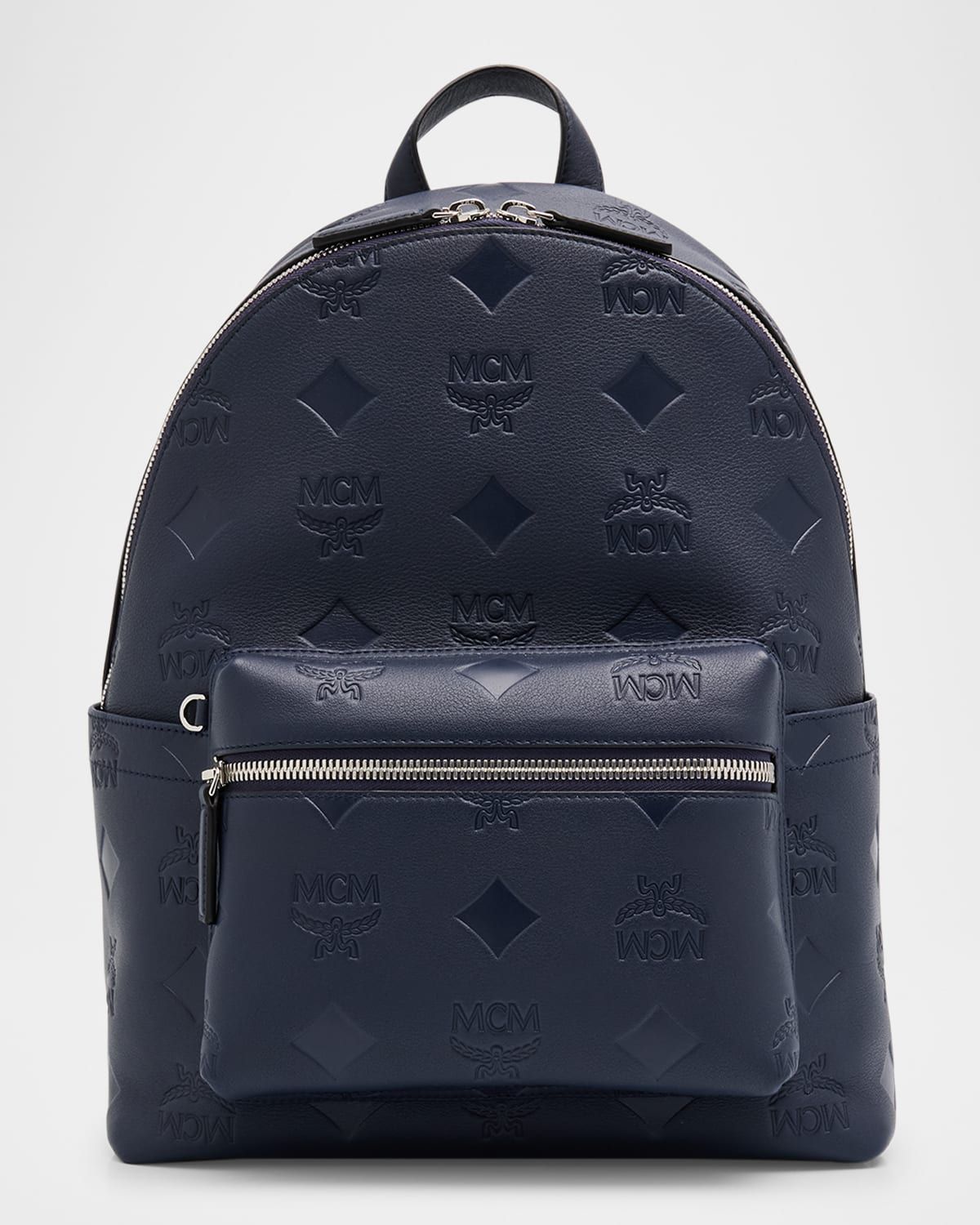 Stark Mini Embossed Leather Backpack