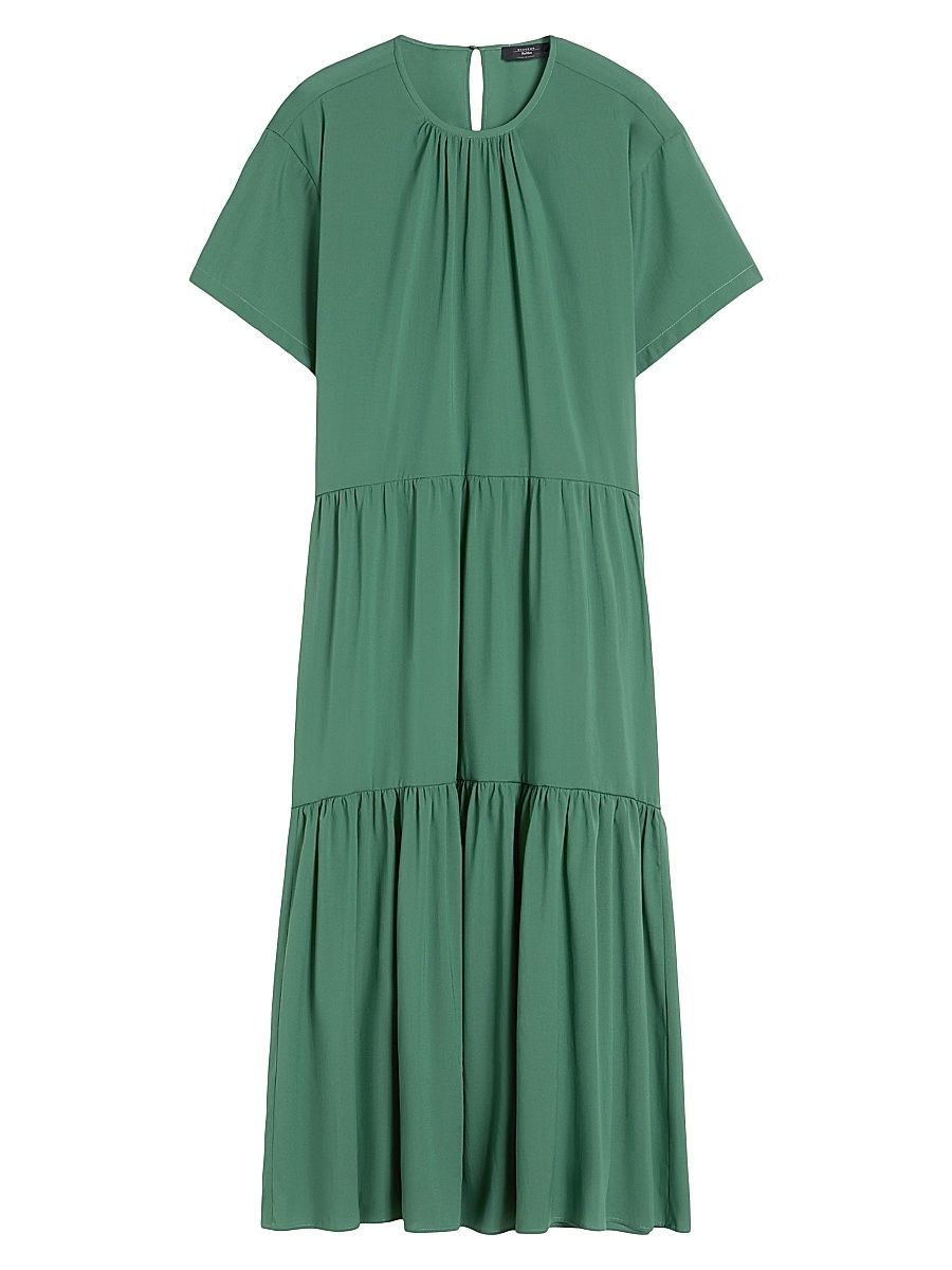 Women's Technical Cotton Canvas Dress - Green - Size 16