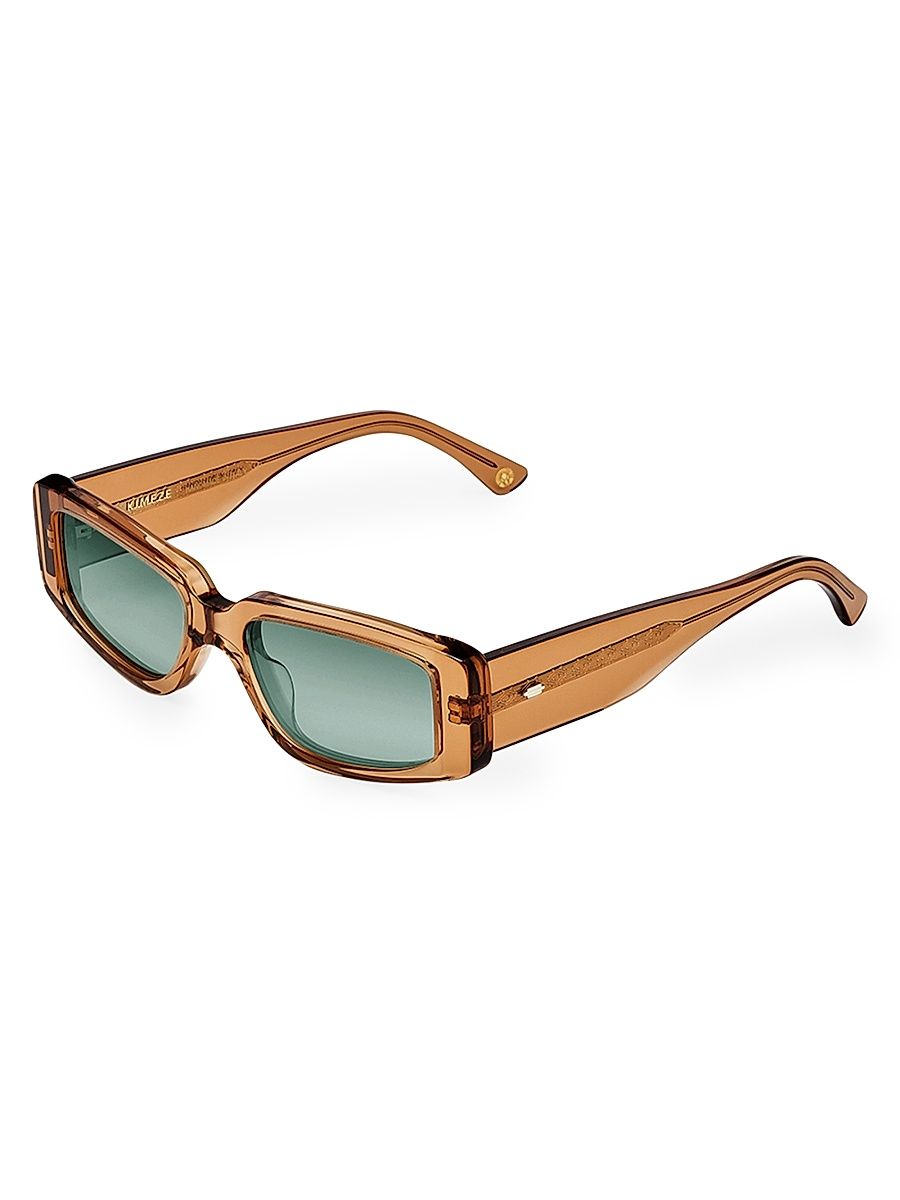 Women's Concept 2 54MM Rectangular Sunglasses - Brown