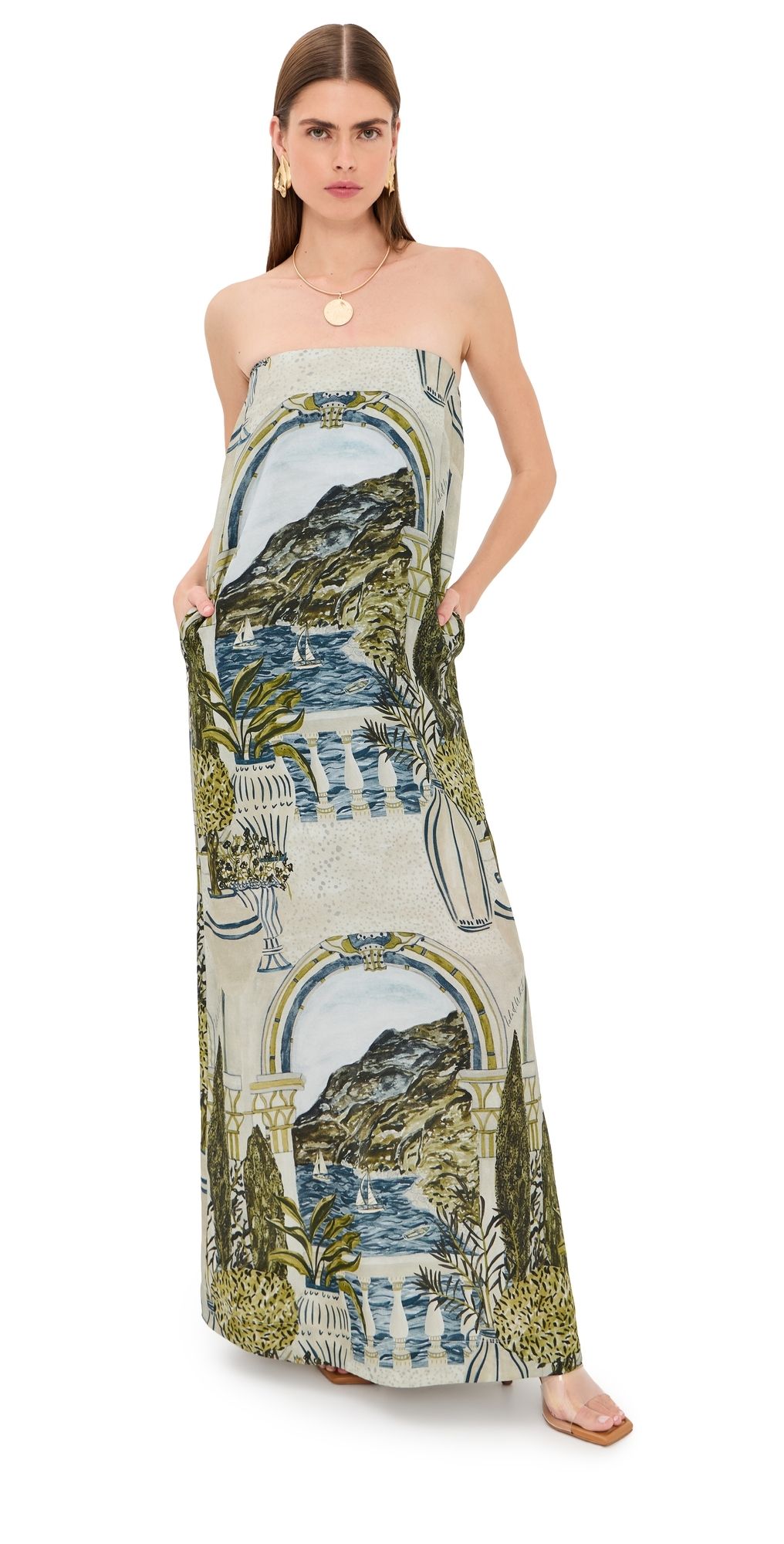 Isla & White Filmena Dress Costaurea S