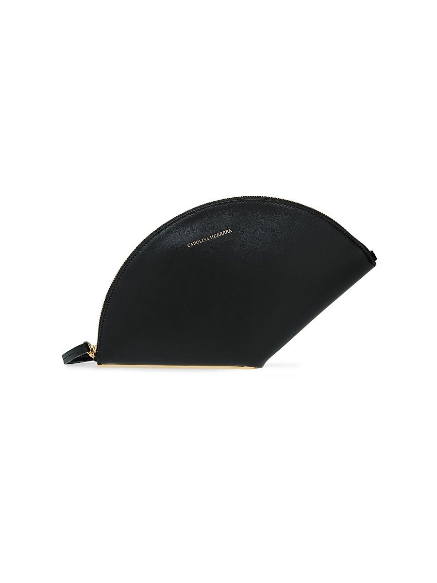 Women's Consuelo Leather Clutch - Black