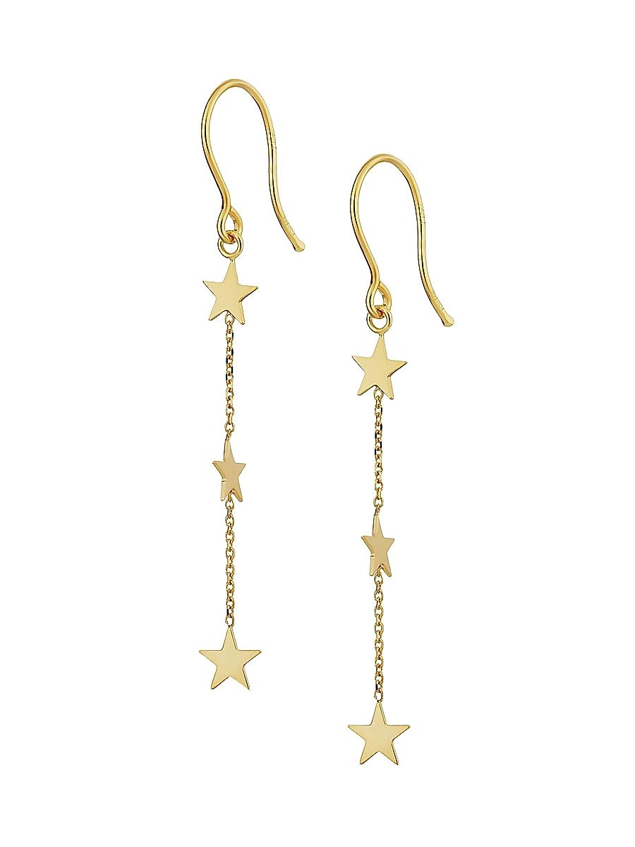 Women's 14K Yellow Gold Starry Night Drop Earrings - Yellow Gold