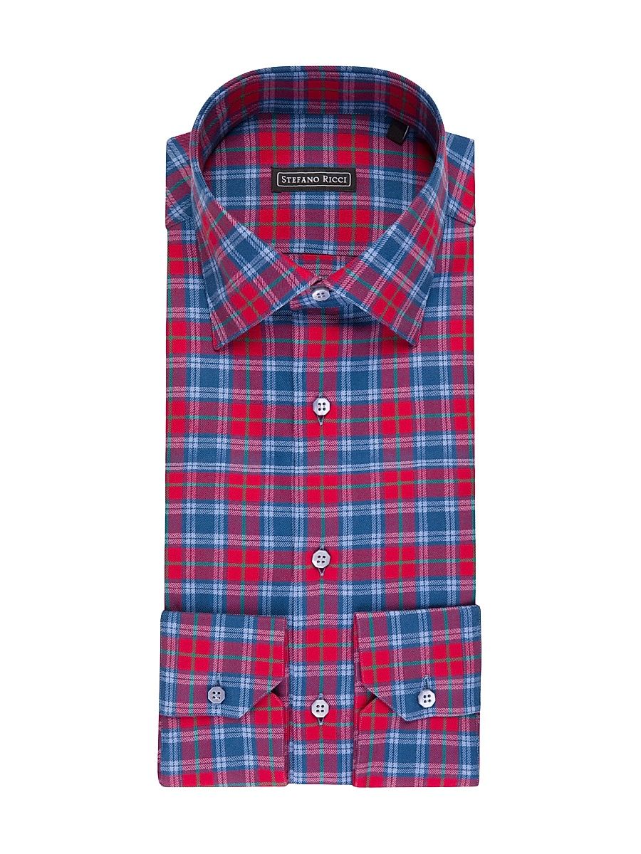 Men's Cotton Asti Shirt - Rouge - Size 16.5