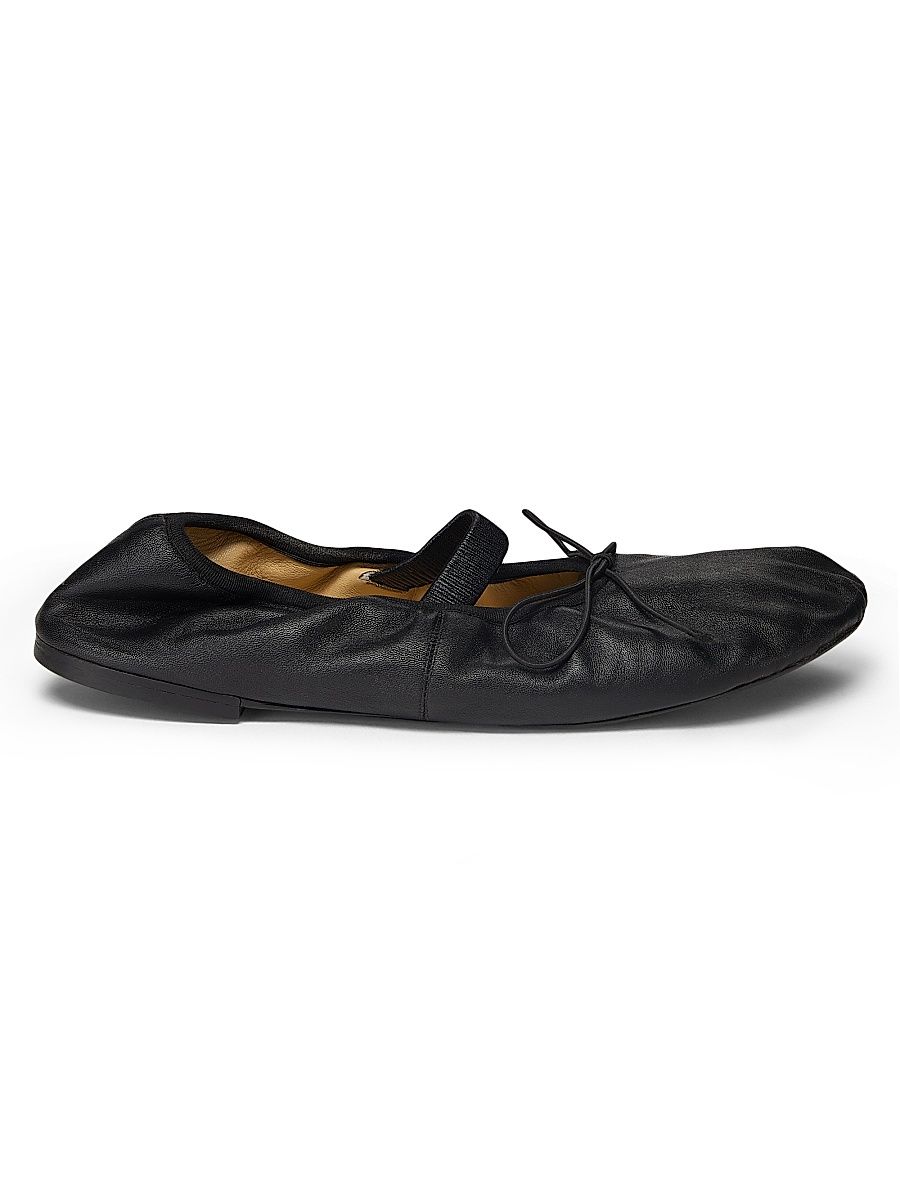 Women's Glove Mary Jane Ballet Flats - Black - Size 10