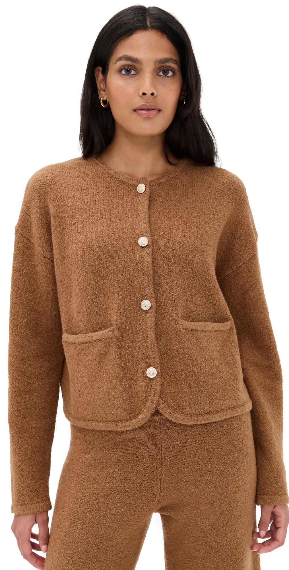 Splendid Splendid x @Cellajaneblog Button Up Cardigan Caramel L