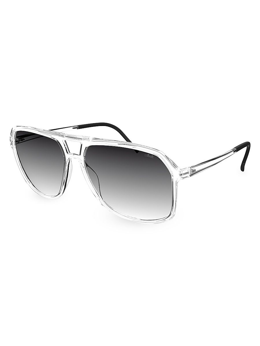 Men's Eos Midtown 60MM Aviator Sunglasses - Grey