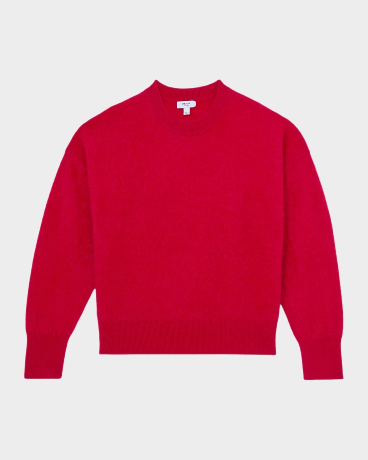 Brushed Cashmere Crewneck Sweater