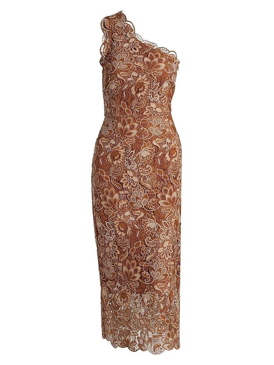 Women's Sintra Crochet Midi-Dress - Brown - Size 8