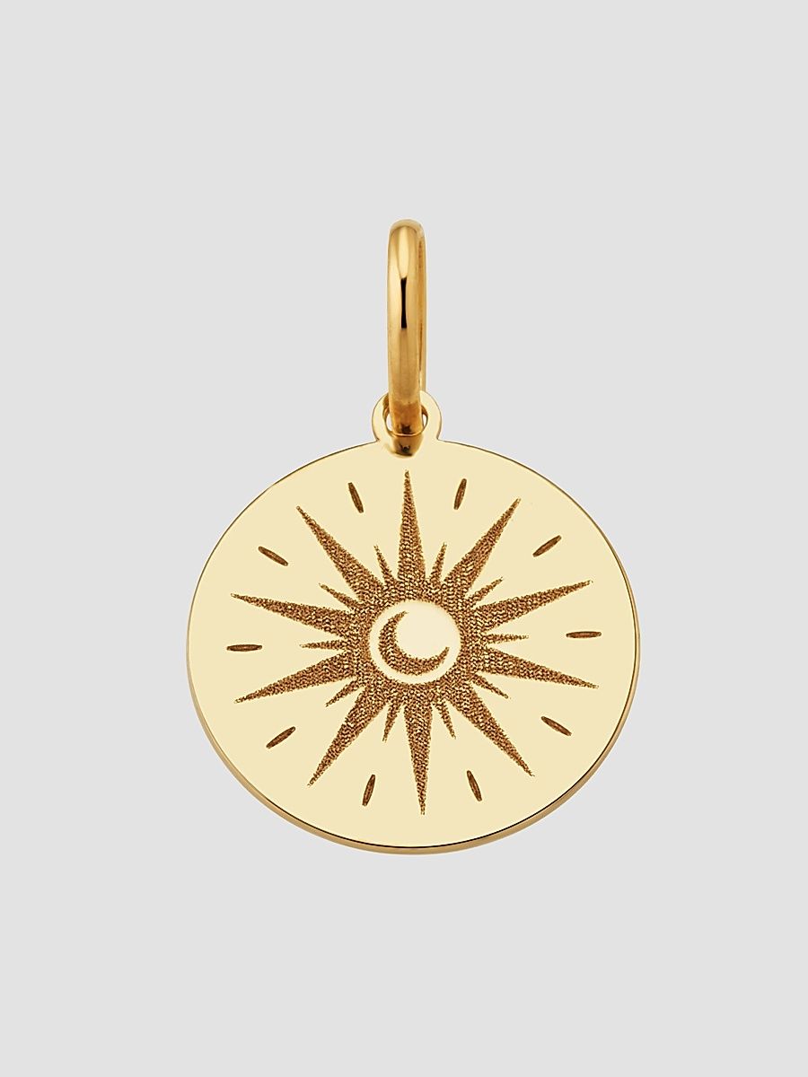 Women's Summer Solstice Pendant Charm in 14K Yellow Gold - Gold
