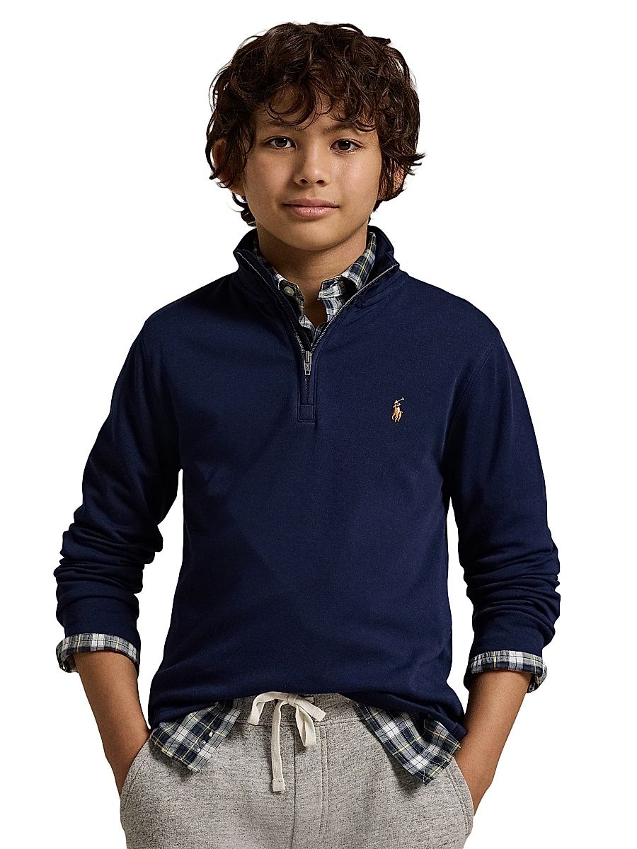 Little Boy's & Boy's Half-Zip Pullover - Navy - Size 7