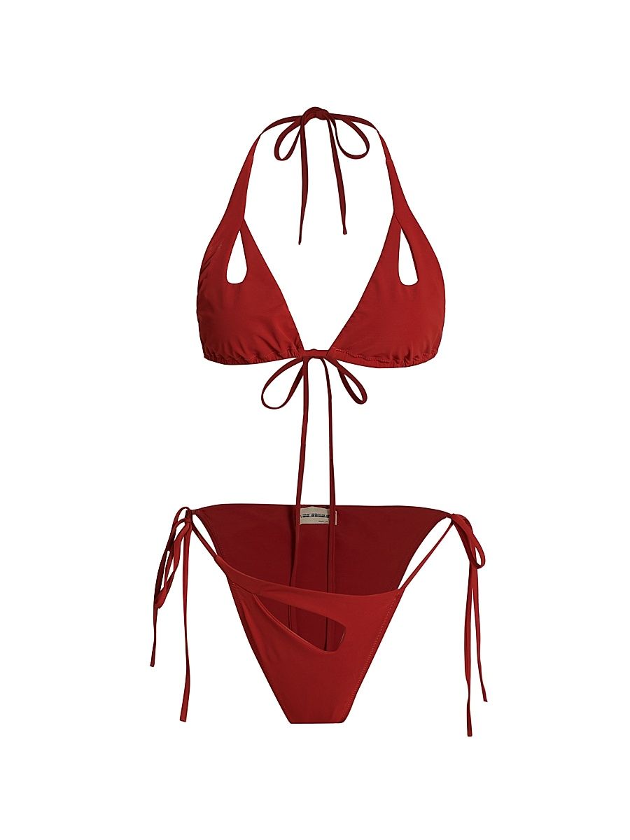 Women's Rua String Bikini Set - Terra Rossa - Size Large