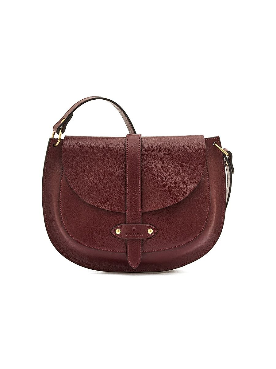 Women's Archivio Leather Saddle Bag - Amarena
