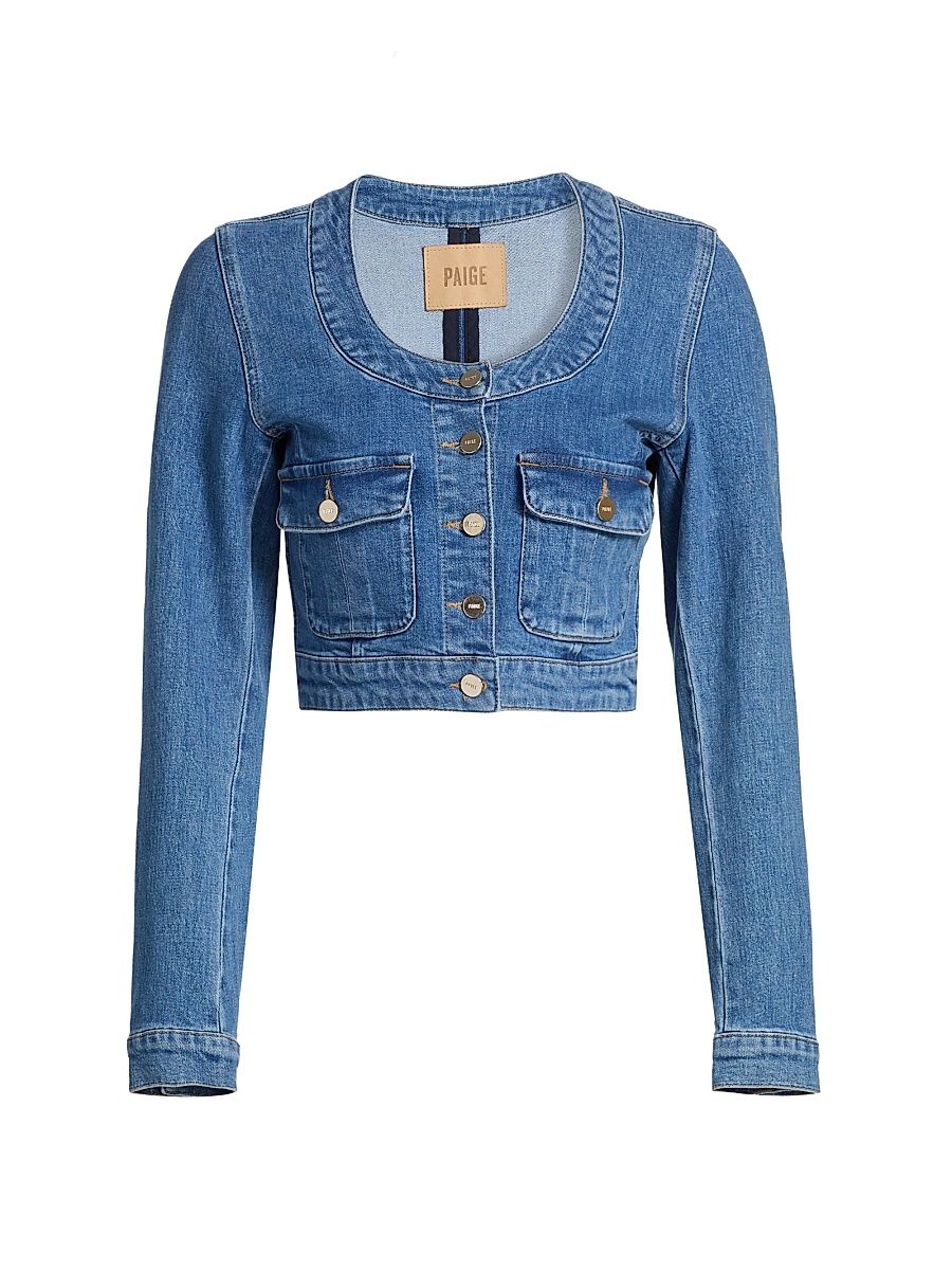 Women's Kiara Denim Crop Jacket - Passage - Size Medium