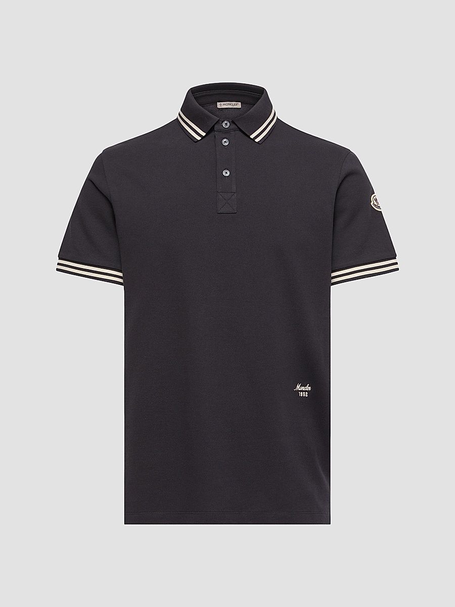 Men's Polo Shirt in Cotton Piquet - Dark Blue - Size XXXXL