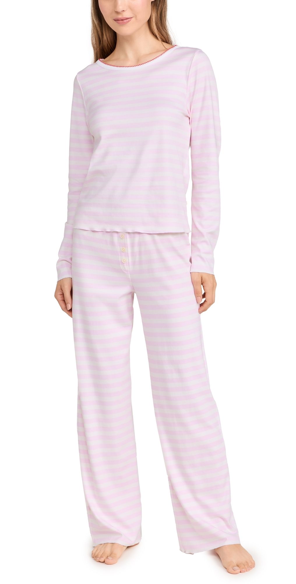 Cozyland by Morgan Lane Ellie PJ Set Candy Cane P