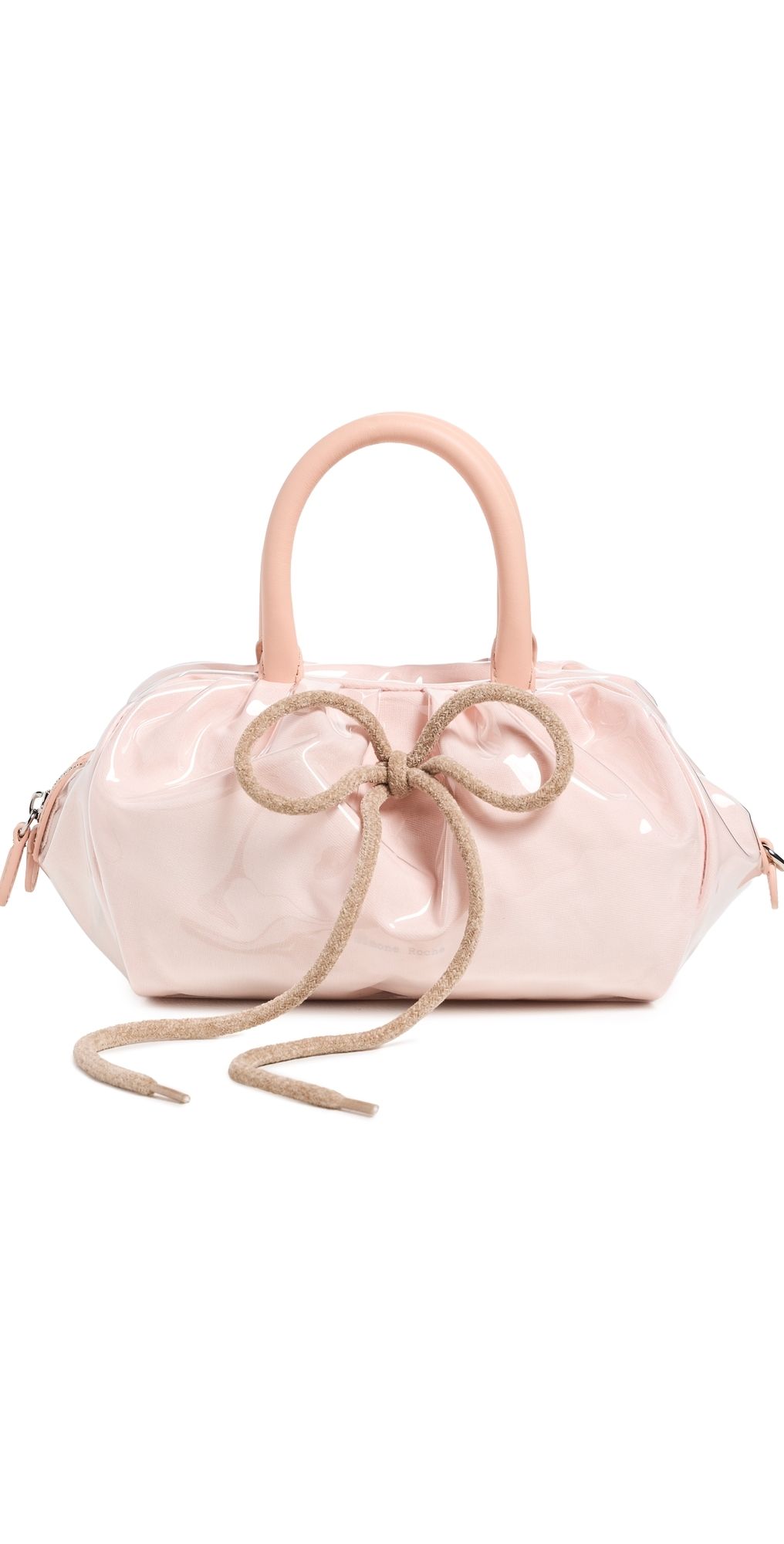 Simone Rocha Mini Gathered Top Handle Bag Clear/Taupe One Size