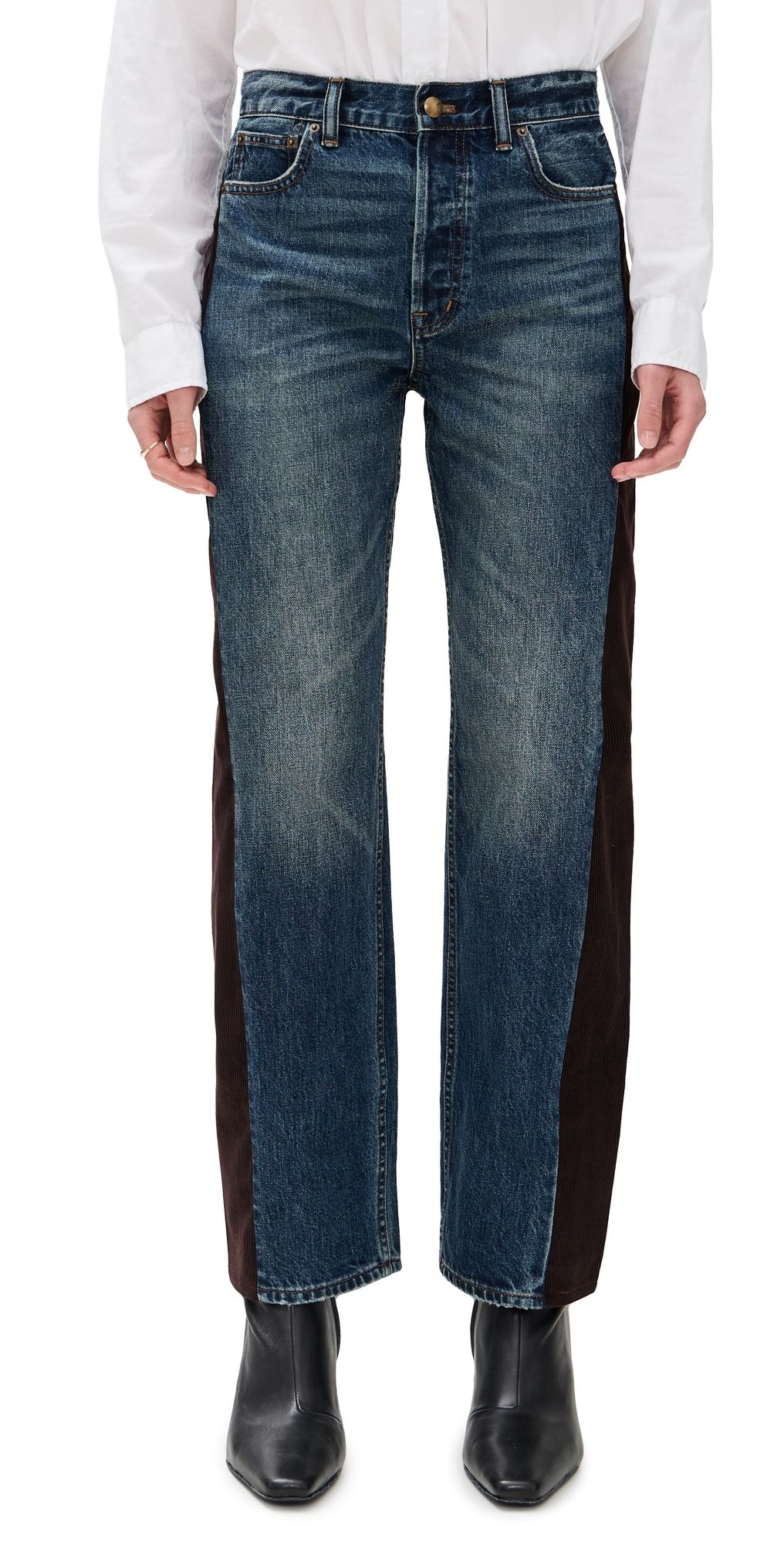 Madewell Madewell x Kaihara Denim Pieced Barrel Leg Jeans Enright Wash 24