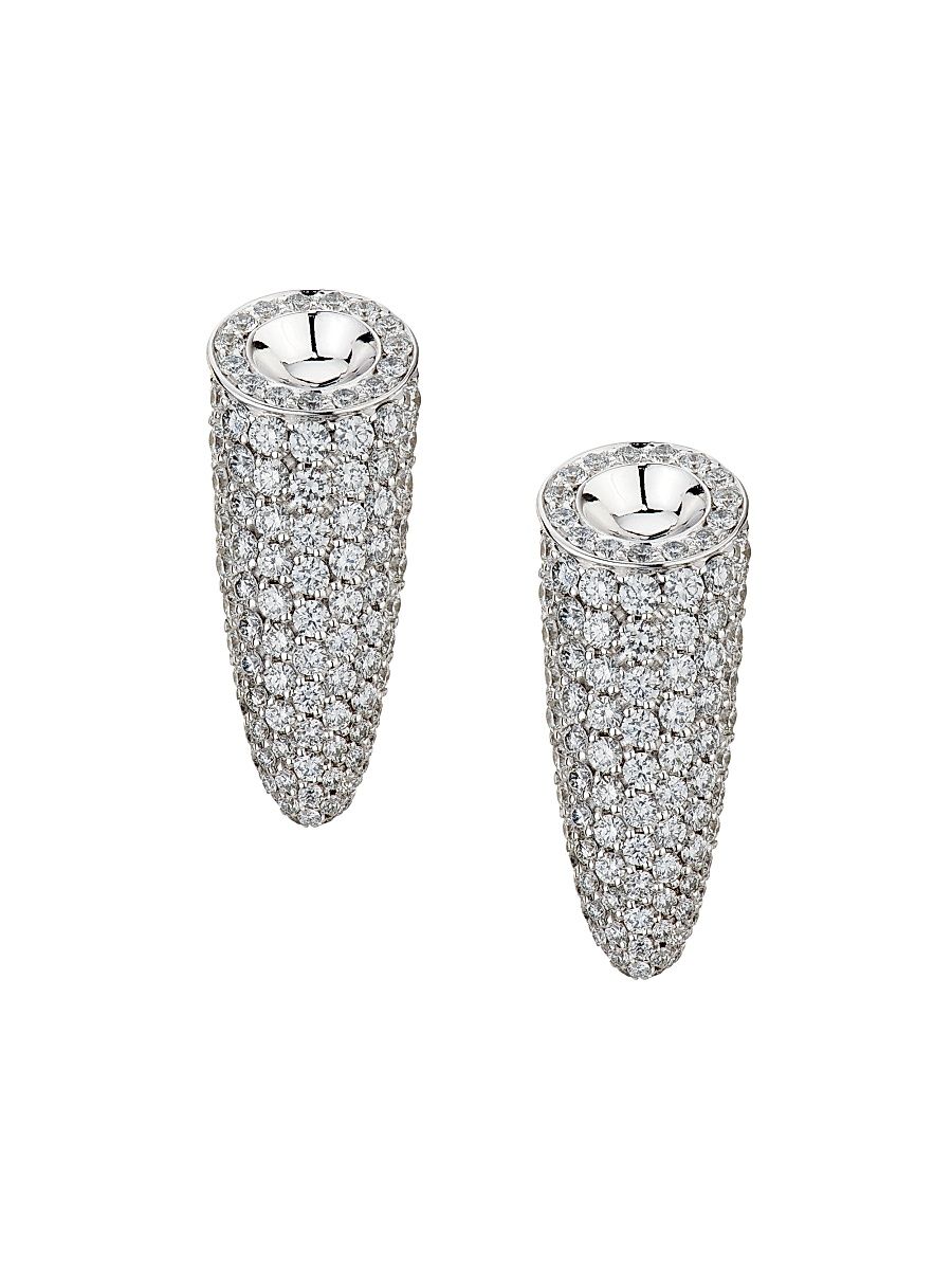 Women's Calla 18K White Gold & 1.58 TCW Diamond Stud Earrings - White Gold