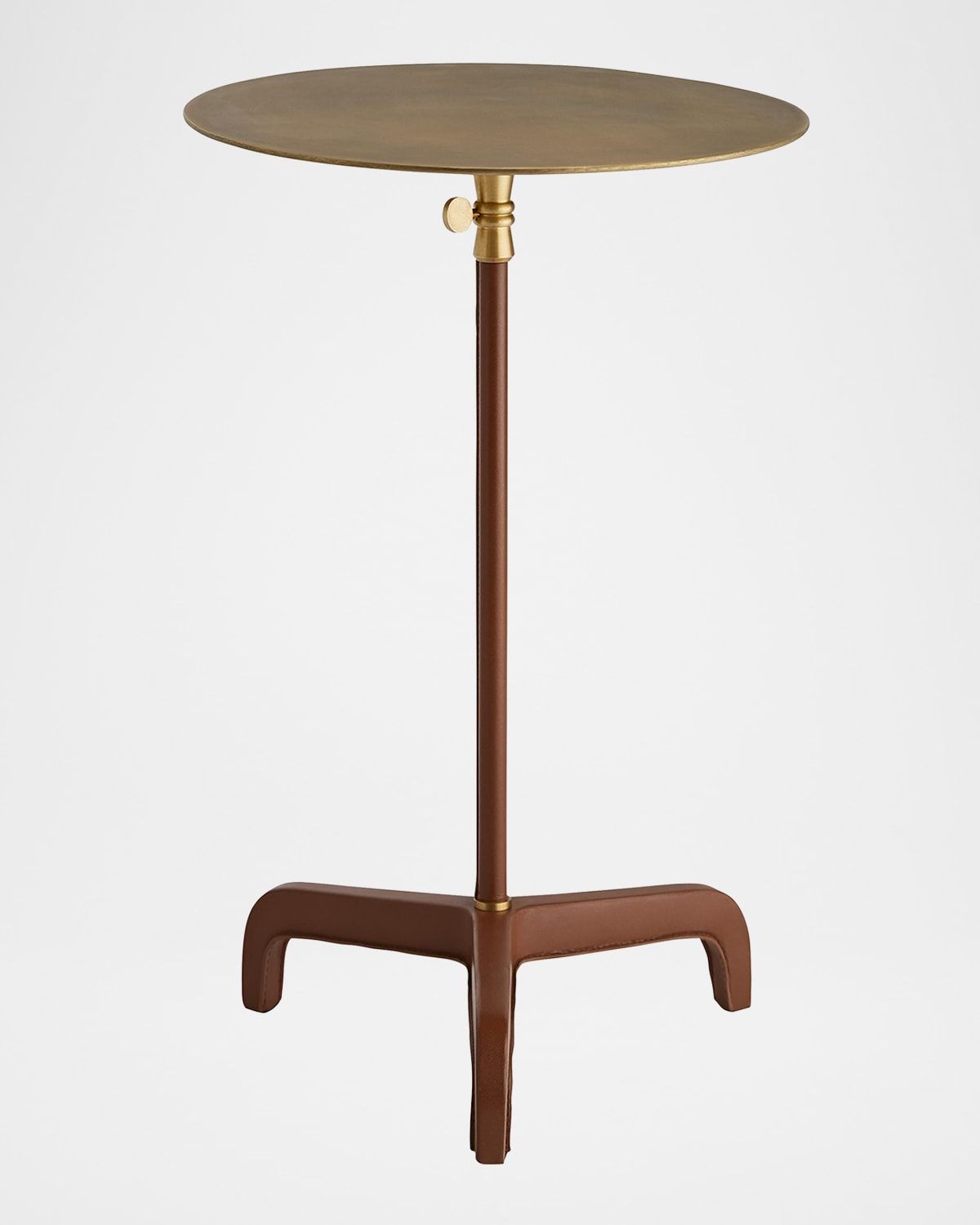 Addison Adjustable Leather Accent Table