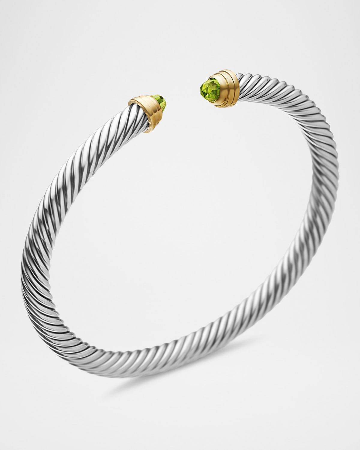 Cable Classics Bracelet with Pearl in Silver with 18K Gold