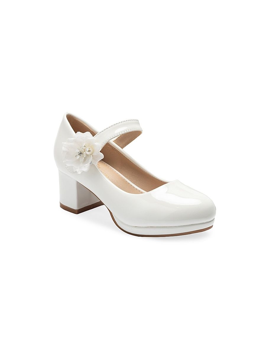 Little Girl's & Girl's Evelisse Heels - White - Size 5 (Child)