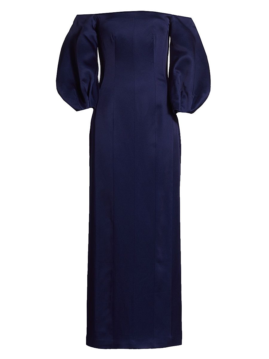 Women's Ponza Satin Gown - Blue Moon - Size 6