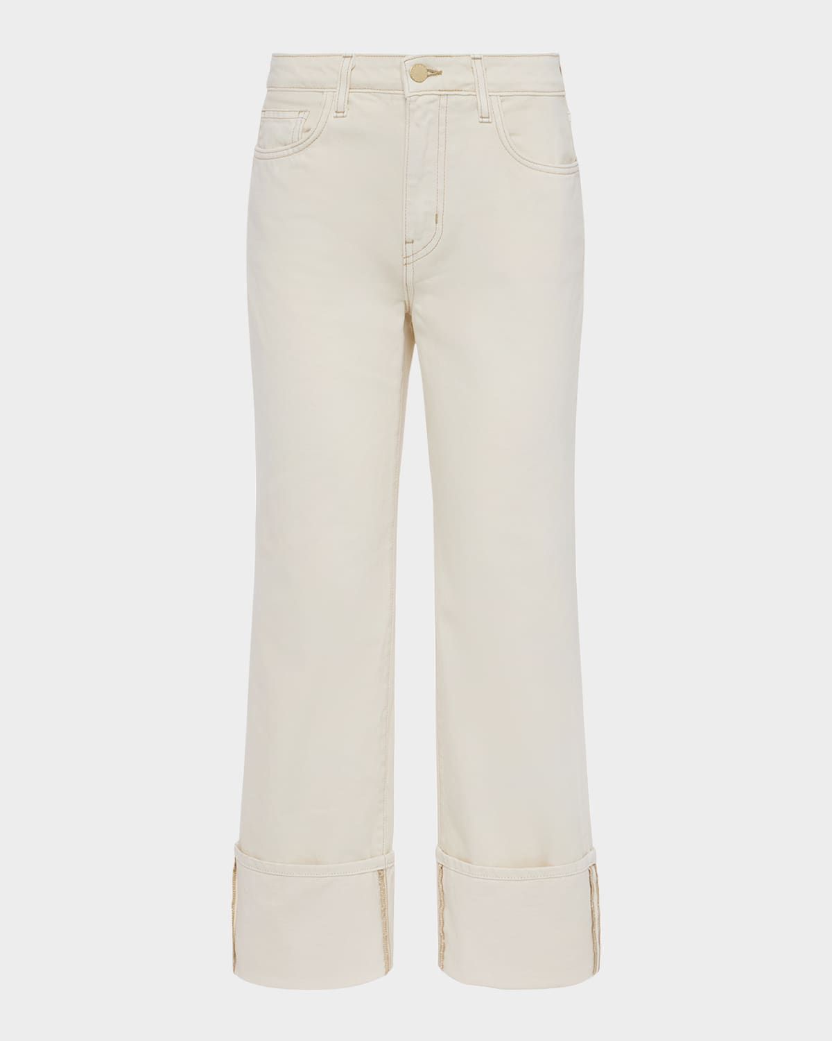 Leighton Ultra-High Rise Cuffed Stovepipe Jeans