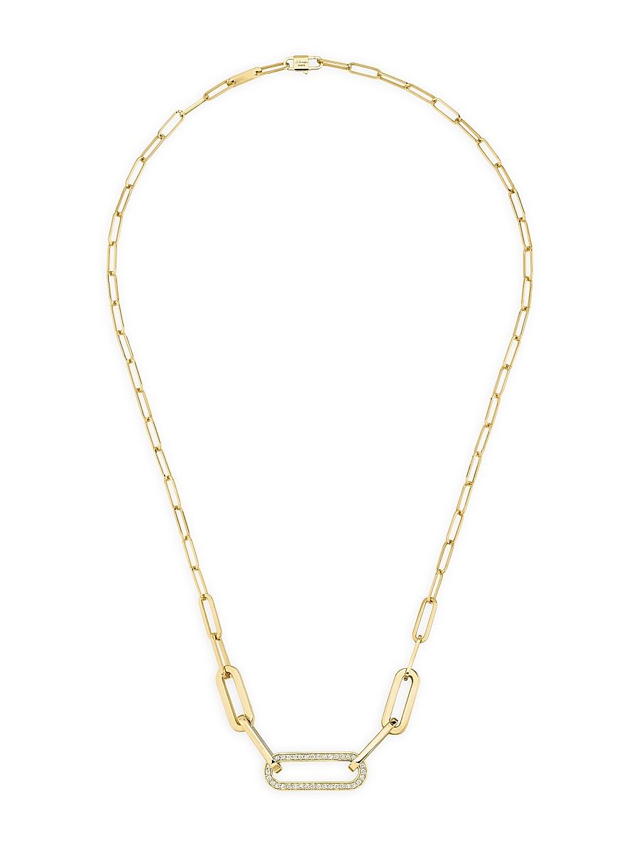 Women's Maillon 18K Gold & Diamond Necklace
