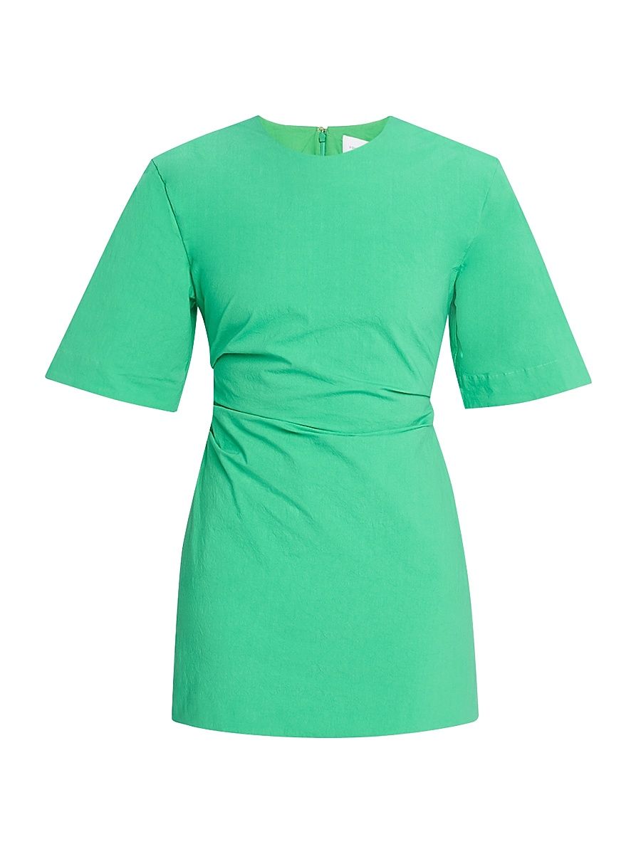 Women's Astryd Gathered Minidress - Green - Size 12
